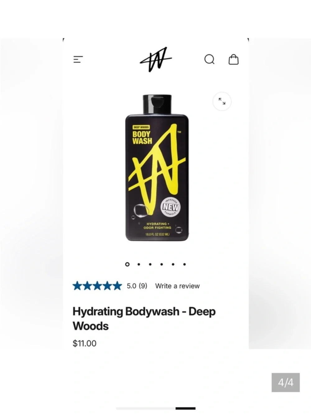 NEW W by Jake Paul Deep Woods Body Wash & Deodorant Bundle Set (4 Pieces)